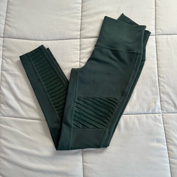 ALO YOGA Motto Leggings- Dark Hunter Green Size S - Picture 2 of 10